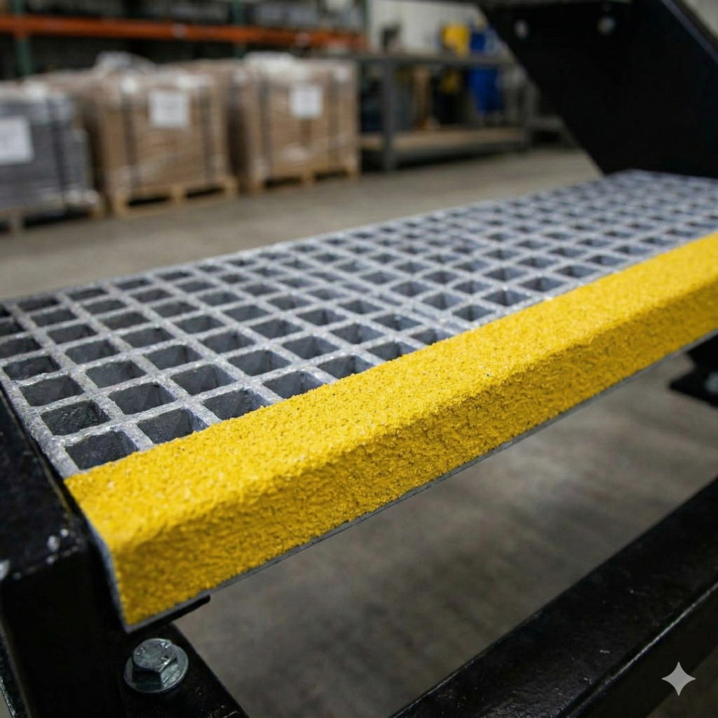 GVK kunststof traptreden close up.